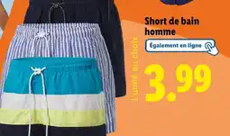 Lidl Crivit Short de bain homme offre