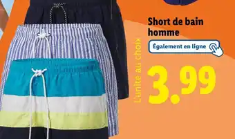 Lidl Crivit Short de bain homme offre