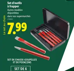 Lidl Parkside Set d'outils à frapper offre