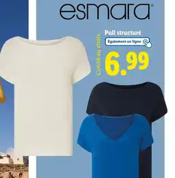 Lidl esmara Pull structuré offre