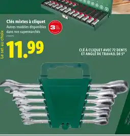 Lidl Parkside Clés mixtes à cliquet offre