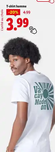Lidl Livergy T-shirt homme offre