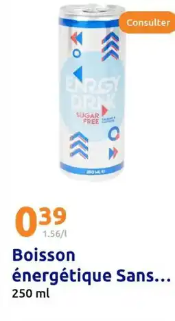 Action Boisson énergétique Sans offre