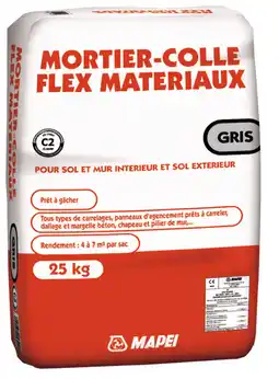 Brico Dépôt Mortier-colle flex gris 25 kg (2) offre