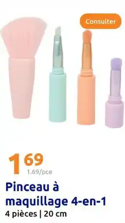 Action Pinceau à maquillage 4-en-1 offre