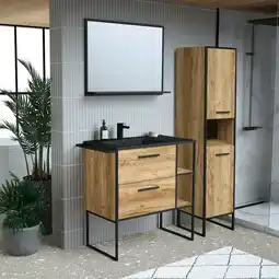 Brico Dépôt Meuble à poser l. 80 cm décor bois district offre