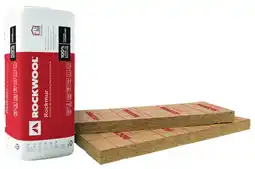 Brico Dépôt 8 panneaux de laine de roche revêtue kraft rockmur ép. 100 mm offre