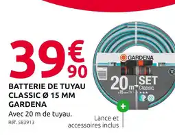 Mr Bricolage Gardena Batterie de tuyau Classic Ø 15 mm offre