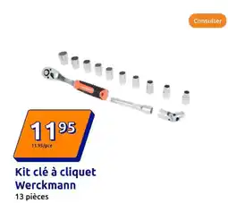 Action WERCKAMNN Kit clé à cliquet offre