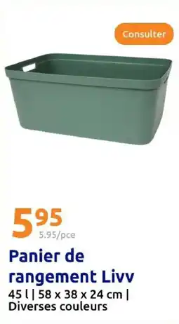 Action Panier de rangement Livv offre