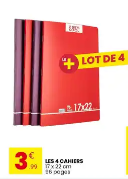 Stokomani 2BES KOOL Les 4 cahiers offre