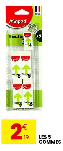 Stokomani Maped Les 5 gommes offre