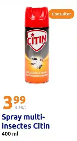 Action CITIN Spray multi- insectes offre