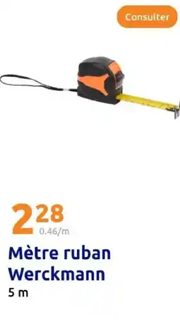 Action WERCKMANN Mètre ruban offre