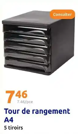 Action Tour de rangement A4 offre
