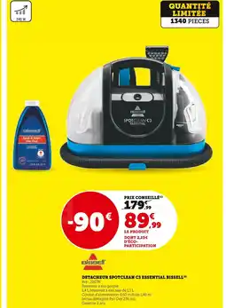 Super U Bissell Detacheur Spotclean C3 Essential offre