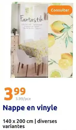 Action Nappe en vinyle offre