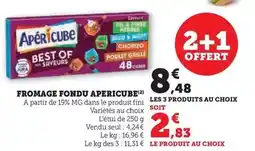 U Express Apéricube - fromage fondu offre
