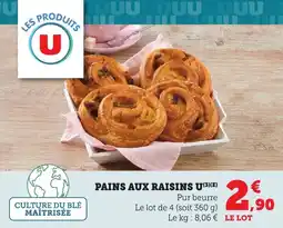 Bi1 U Pains aux raisins offre