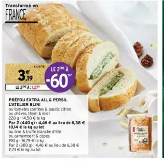 Intermarché Hyper Préfou Extra Ail & Persil offre