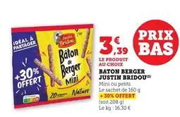 Bi1 JUSTIN BRIDOU Baton berger offre