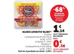 Bi1 BLINI Blinis aperitif offre