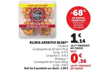 Bi1 BLINI Blinis aperitif offre