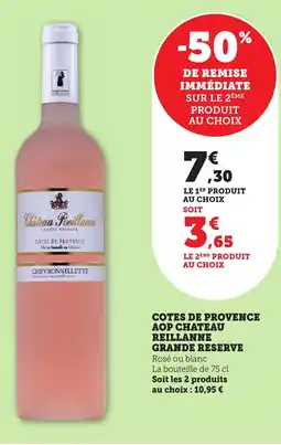 Bi1 Cotes de provence aop chateau reillanne grande reserve offre