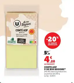 Bi1 U Comte aop de nos regions offre