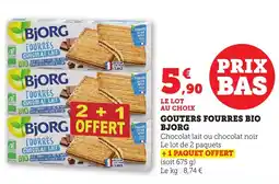 Bi1 BJORG Gouters fourres bio offre