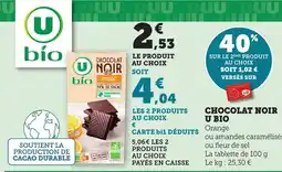 Bi1 U Bio Chocolat noir offre