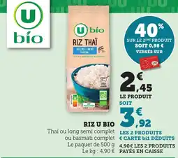 Bi1 U Bio Riz offre