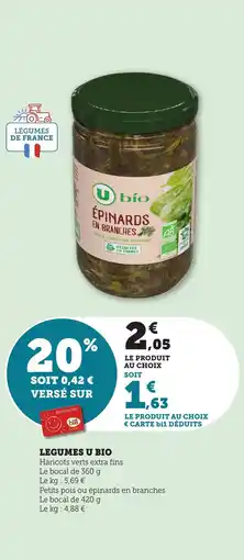 Bi1 U Bio Legumes offre