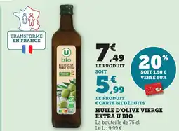 Bi1 U Bio Huile d'olive vierge extra offre