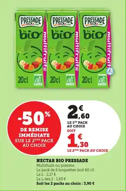 Bi1 PRESSADE Nectar bio offre