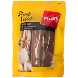 Action Bâtonnets à mâcher pour chien Pinky Steak Fillets offre
