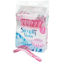Action Rasoirs jetables Gillette Simply Venus offre