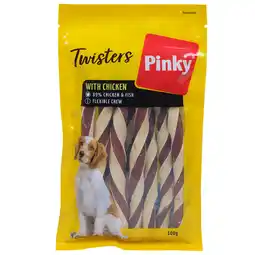 Action Bâtonnets à mâcher pour chien Pinky Twisters offre