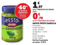 Bi1 BARILLA Sauce pesto offre