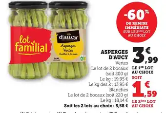Bi1 D'AUCY Asperges offre