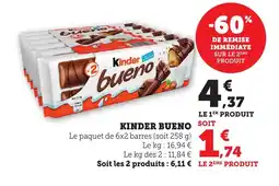 Bi1 KINDER BUENO offre