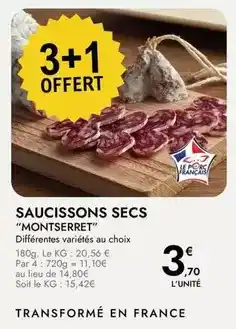 E.Leclerc Montserret - saucissons secs offre