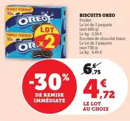 Hyper U Oreo - biscuits offre