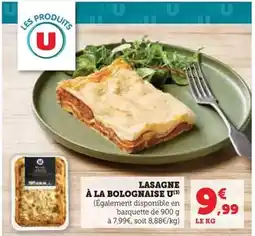 Hyper U U - lasagne à la bolognaise offre