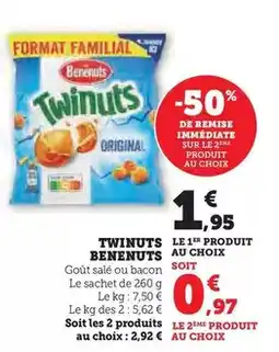 Hyper U Bénénuts - twinuts offre