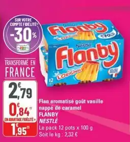 G20 FLANBY Flan aromatisé goût vanill nappé de caramel offre