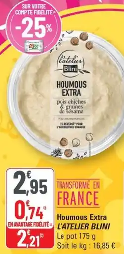G20 L'ATELIER BLINI Houmous Extra offre