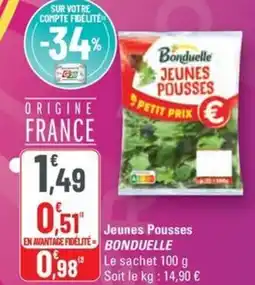 G20 BONDUELLE Jeunes Pousses offre
