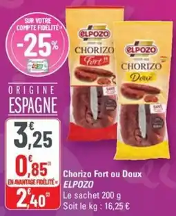 G20 ELPOZO Chorizo fort ou doux offre