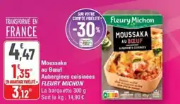 G20 FLEURY MICHON Moussaka au Bœuf Aubergines cuisinées offre